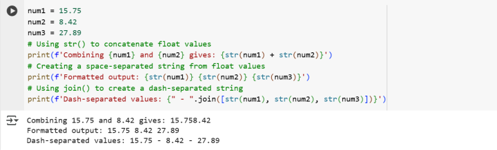 Convert String to Float in Python 6