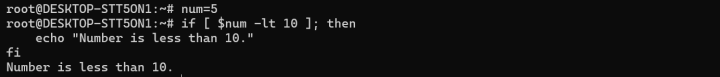 bash if statement